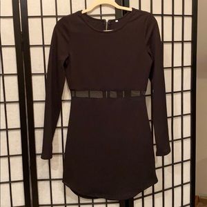 Shein Long Sleeve Black Dress